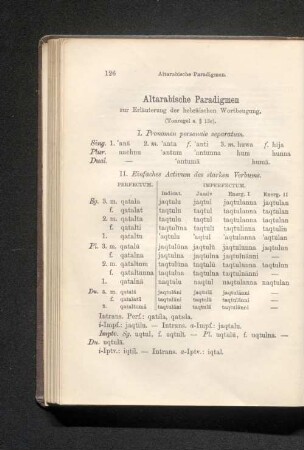 Altarabische Paradigmen