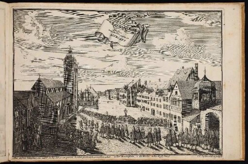 Prospect vom Marcktplatz in Altdorff. - Marktplatz, Altdorf bei Nürnberg; Sankt Lorenz, Altdorf bei Nürnberg