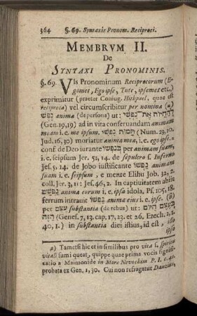Membrum II. De Syntaxi Pronominis.