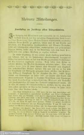 Kleinere Mitteilungen