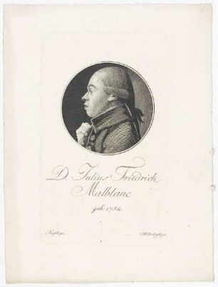 Bildnis des Julius Friedrich Malblanc
