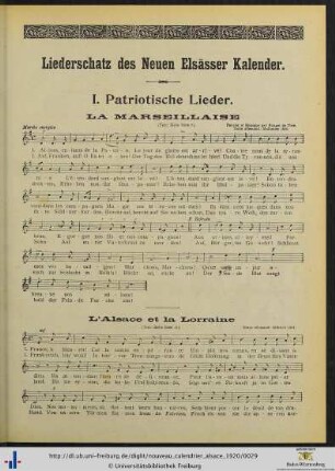 I. Patriotische Lieder.