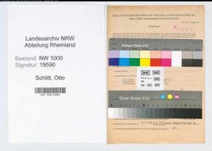 Entnazifizierung Otto Schlitt, geb. 02.02.1905 (Landesinspektor)