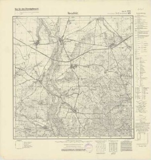 2261 (alte Nr.: 872) Reinfeld, Meßtischblatt (4cm - Karte)