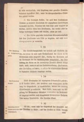 §. 33. Von Mittheilung der Entscheidungsgründe.