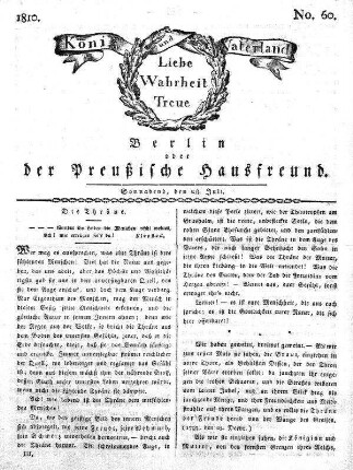 No. 60., 28. Juli 1810