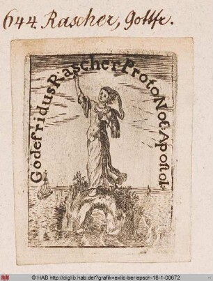 Exlibris des Gottfried Rascher