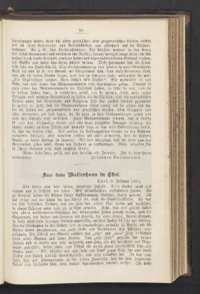 Aus dem Maisenhaus in Choi