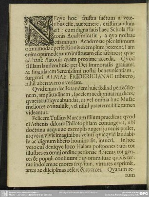Neque hoc frustra factum a veteribus esse ...