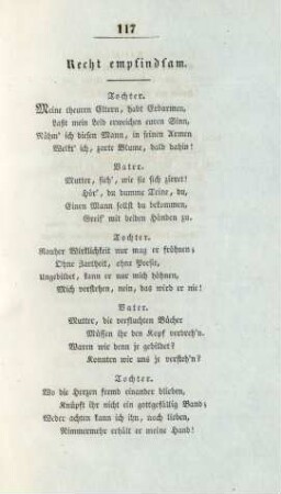 Recht empfindsam