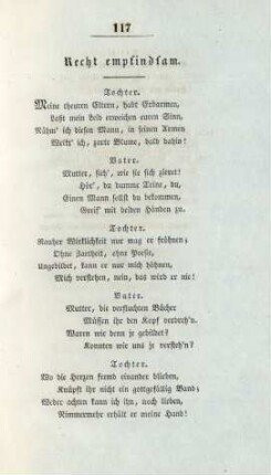 Recht empfindsam