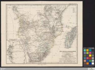 Süd-Afrika & Madagaskar im Maassstabe 1:12.500.000
