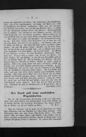 Der Hund und seine natürlichen Eigenschaften.