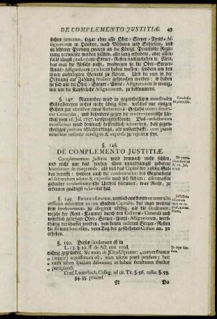 De Complemento Justiæ.