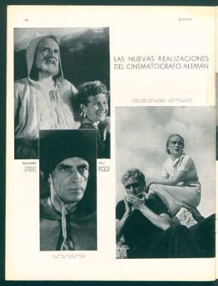 Las nuevas realizaciones del cinematógrafo alemán