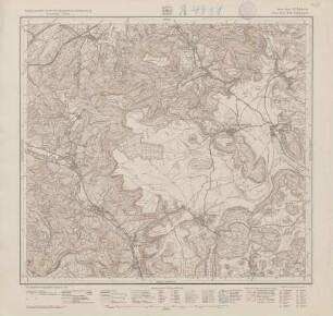 7620 (alte Nr.: 121, 3641) Talheim. (Württ.) Jungingen. (Preuß.), Topographische Karte des Königreichs Württemberg im Maßstabe 1:25000
