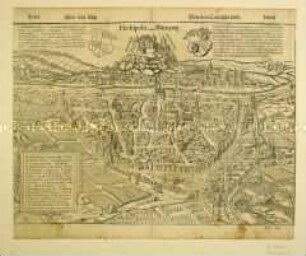Würzburg (Illustration aus Münster/Cosmographia)