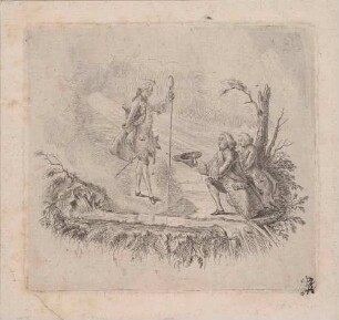 Illustration zum Gedicht "Le Palladium" von Friedrich II. von Preußen (Schlussverzierung)