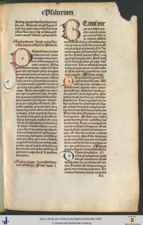Prologus beati Hieronymi presbyteri in Psalterium