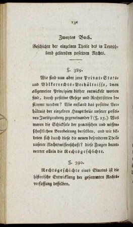Zweytes Buch. Geschichte der einzelnen Theile des in Teutschland geltenden positiven Rechts.