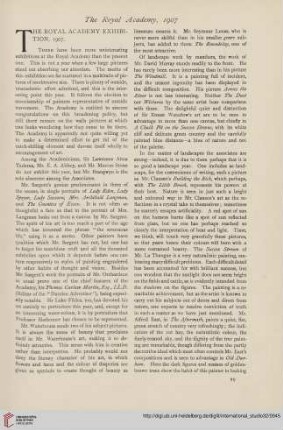The Royal Academy exhibition, 1907
