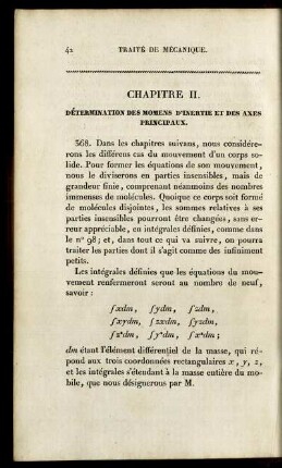 Chapitre II. Détermination des momens d'inertie et des axes principaux.