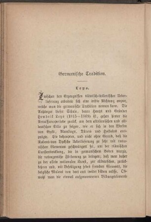 Germanische Tradition.