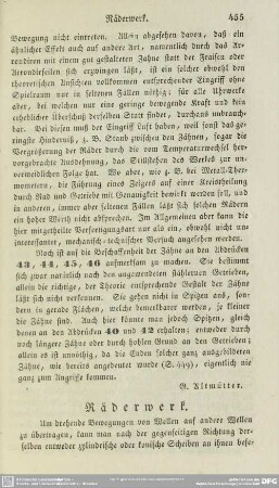 Räderwerk