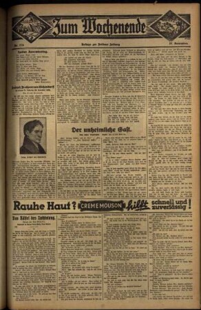 Zweite Ausgabe vom Sonntag, den 27. November 1932.