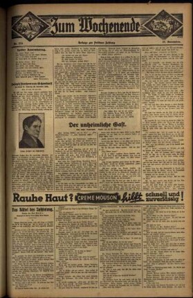 Zweite Ausgabe vom Sonntag, den 27. November 1932.