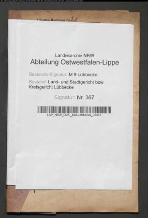 Erblasser: Viermann, Friedrich Wilhelm; Erblasser: Viermann, Dorothee Wilhelmine, geb. Uffelmann:
