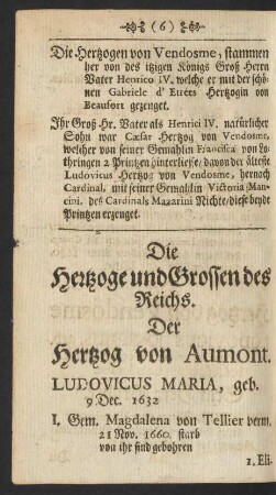 Die Hertzoge und Grossen des Reichs.