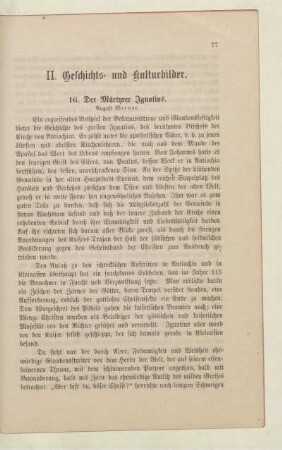 II. Geschichts- und Kulturbilder