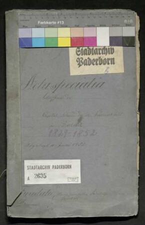 Kapitalschulden des Johann Kleinschmidt zu Paderborn