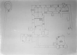Grundriss des Kellergeschosses des Kloster Padis