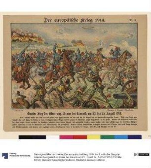 Der europäische Krieg. 1914. Nr. 9. – Großer Sieg der österreich-ungarischen Armee bei Krasnik am 23. bis 25. August 1914.