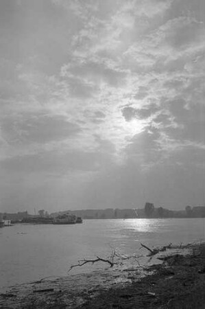 Abendstimmung am Rhein.