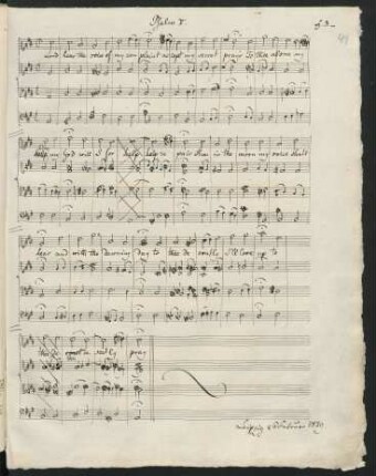 Lord hear the voice of my complaint; Coro; A-Dur; MWV B 31