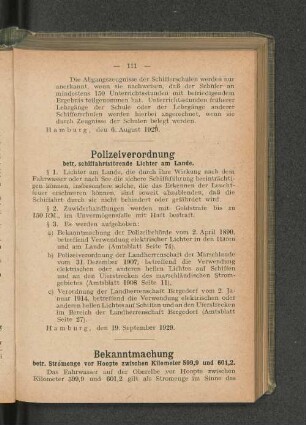 Polizeiverordnung