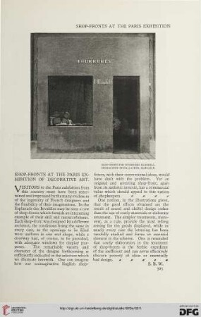 90: Shop-fronts at the Paris exhibition of decorative art
