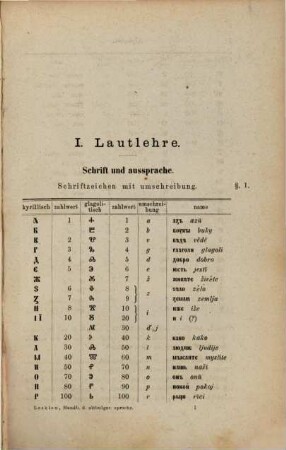 Handbuch der altbulgarischen altkirchenslawischen Sprache : Grammatik,Texte,Glossar