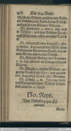 130. Reys. Von Nürnberg gen Osnabruck