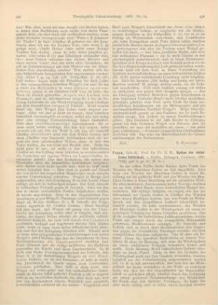 598-600 [Rezension] Frank, Fr.H.R., System der christlichen Sittlichkeit. 2. Hälfte