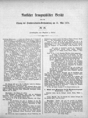 No 26, 31. Mai 1878