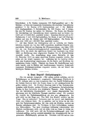 Zum Begriff Heilpädagogik : [Mitteilungen]