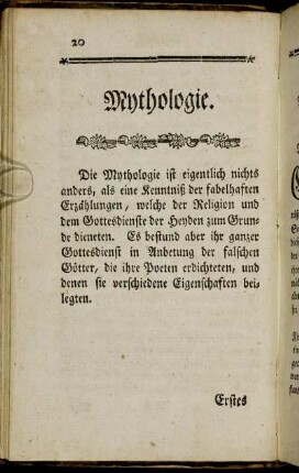 Mythologie.