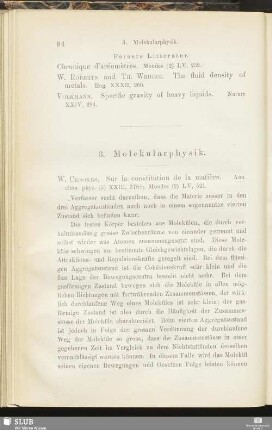 3. Molekularphysik