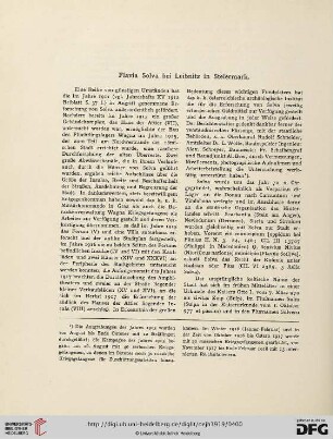 19/20.1919: Flavia Solva bei Leibnitz in Steiermark