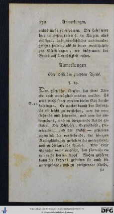 Anmerkungen über desselben zweyten Theils.