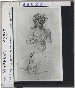 Albrecht Dürer: Christus als Schmerzensmann. London, British Museum